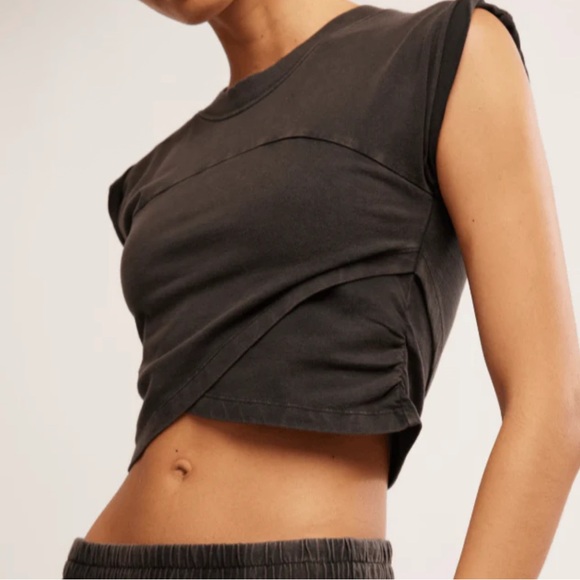 FREE PEOPLE MOVEMENT Women's HOT SHOT Crossover Only Top In Black Size: Medium - Picture 3 of 11